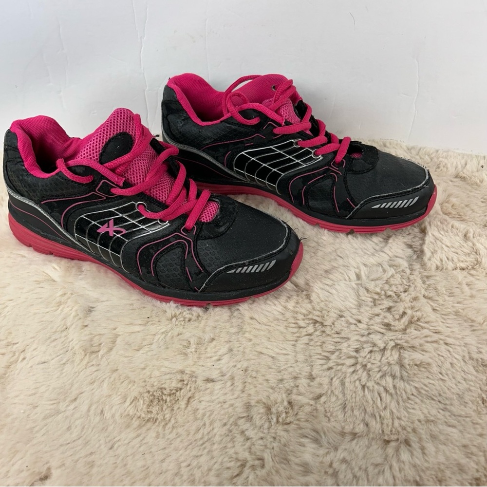 Athletech Black and Pink‎ Athletic Shoes with Breathable Mesh